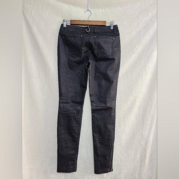 Vintage Mudd Juniors Black Ankle Zip Jeans Size 7